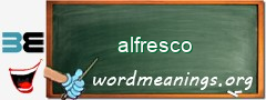 WordMeaning blackboard for alfresco